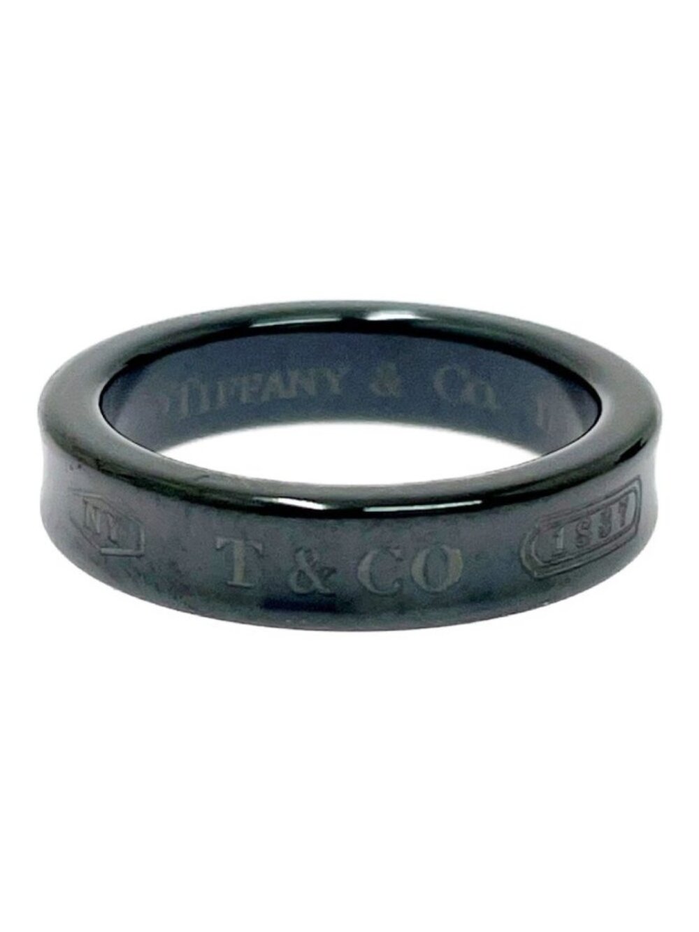 Tiffany & Co 1837 Titanium Narrow Ring Black
